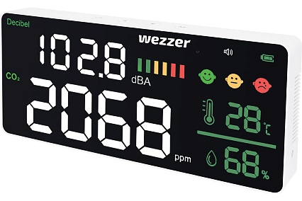 Монитор качества воздуха Levenhuk Wezzer Air PRO CN20, с шумомером 81410