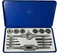 Набор для нарезания резьбы БМ 5-12 мм, металлический футляр, 14 предметов 650114