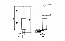 Ерш подвесной Gessi Via Manzoni 38821.031