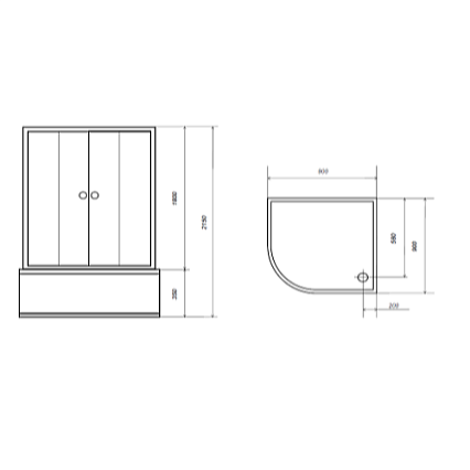 Душевая кабина Aqualux Optima Plus AQ-307GM (Wh)