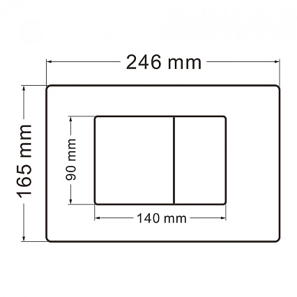 Кнопка смыва Abber AC0120MMG матовое золото