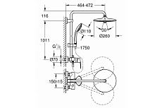 Душевая стойка Grohe Euphoria 260 27473001