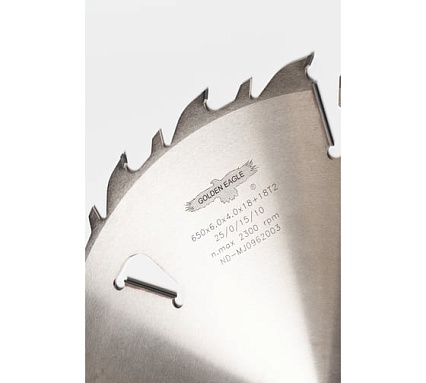 Пила дисковая Golden Eagle HW многопильная GE 650x50x6,0/4,0 z18+18+6 WZ TL31194