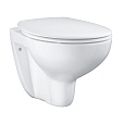 Подвесной унитаз Grohe Bau Ceramic 39351000 безободковый, с микролифтом