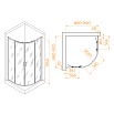 Душевой уголок RGW Passage PA-52B 90x90 прозрачное, черный 03085299-14