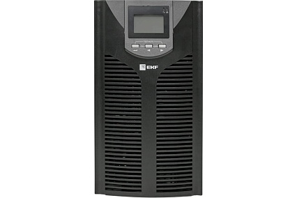 Источник бесперебойного питания двойного преобразования EKF E-Power 2000 ВА/1800 Вт PROxima напольный, c АКБ 6x12В_7 Ач RS232,USB, 4x Schuko SW920Pro-TB