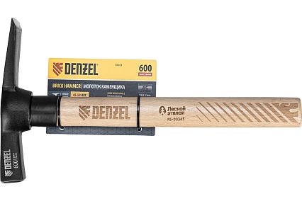 Молоток каменщика Denzel 600 г, буковая рукоятка, EFP 10643