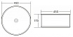 Раковина BelBagno BB1383 45 см