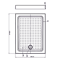 Поддон для душа Vincea VST-3AR 120x90 прямоугольный