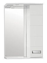 Зеркальный шкаф Style Line Ирис 55x83 см с подсветкой, белый ЛС-00000018