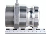 Камлок тип F (ниппель; наружная резьба BSP; 50 мм-2"; нержавеющая сталь) TITAN LOCK TL200FSS