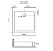 Поддон для душа Grossman GR-119110020 100x100 квадратный