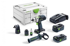 Аккумуляторная ударная дрель-шуруповерт Festool PDC 18/4 5,2/4,0-Set-SCA 576468