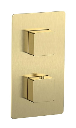 Смеситель для душа AQUAme Savona AQM8809BG термостат, золото шлифованное Смеситель для душа AQUAme Savona AQM8809BG термостат, золото шлифованное