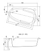 Акриловая ванна Cersanit Joanna 150x95 см R