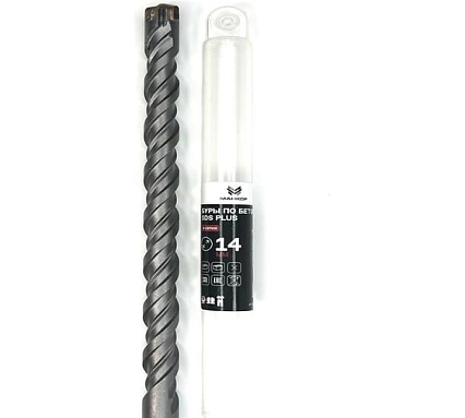 Бур по бетону МАНКОР 14x360 мм, SDS-plus, Х-тип 14.360.4P