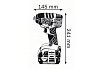 Аккумуляторный ударный гайковерт Bosch GDR 18 V-LI 0.601.9A1.30F