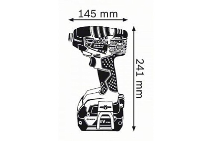 Аккумуляторный ударный гайковерт Bosch GDR 18 V-LI 0.601.9A1.30F