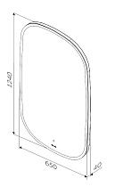 Зеркало Am.Pm Func 65x124 см, с подсветкой M8FMOX0651WGH