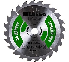 Диск пильный Industrial Дерево (190х20 мм; 24Т) Hilberg HWT194