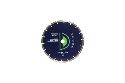 Диск алмазный сегментный универсальный PRO (230х22.2х2.4х7 мм; 18Z) Diamaster 121.000.7230