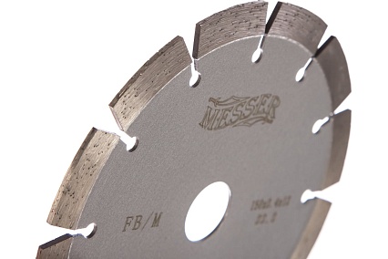 Диск алмазный сегментный FB/M по железобетону 150D-2.4T-12W-12S-22.2 Messer 01-15-150