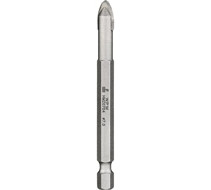 Сверло для стекла и керамики (7х80 мм; хвостовик HEX1/4") WPW HMZ0704
