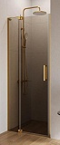 Душевая дверь Cezares SLIDER-B-1-70/80-BR-BORO 70/80x195, бронзовая, брашированное золото