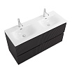 Тумба с раковиной BelBagno Uno 120 см, 4 ящика, Темно-серый матовый