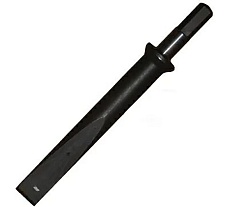 Зубило для рубильного молотка РМ-4А, 8А, 12А, 16А, 20А (L=250 мм, с юбкой, сталь У8А) Пневмо-Трейд РМ8А-00.03.250-У8А