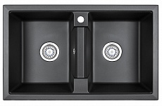 Кухонная мойка Granula GR-8101 81 см черный