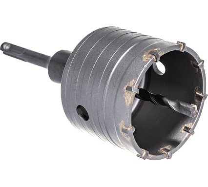 Коронка с державкой по бетону Зубр 73 мм, SDS-Plus 29211-73