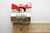 Шаровой кран Valtec Base рукоятка бабочка 1/2" внутренняя-внутренняя VT.217.N.04