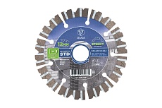 Круг алмазный отрезной по железобетону STD 125x2x12x22.2 мм Diam 709