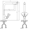 Смеситель для кухни D&K Rhein Schiller DA1461601 подключение к фильтру, хром