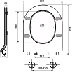 Крышка-сиденье для унитаза Timo TD-400 с микролифтом (к унитазам ТК-401, 501)