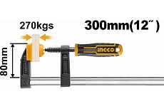 F-образная струбцина Ingco 80x300 мм HFC020802