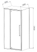 Душевой уголок Vincea Slim-N VSR-4SNP9012CLB 120x90 черный, прозрачный