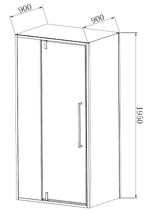 Душевой уголок Vincea Slim-N VSR-4SNP9012CLB 120x90 черный, прозрачный