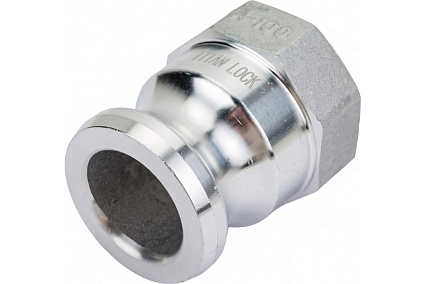 Камлок соединение типа А (1"; ниппель; внутренняя резьба BSP; алюминий) TITAN LOCK TL100AAL
