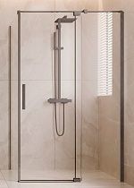 Душевой уголок Vincea Экстенза (Extenza) VSR-4EX901090CLGM 90/100x90 вороненая сталь, прозрачное