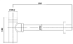 Сифон для раковины AQUAme AQM7010GM металл
