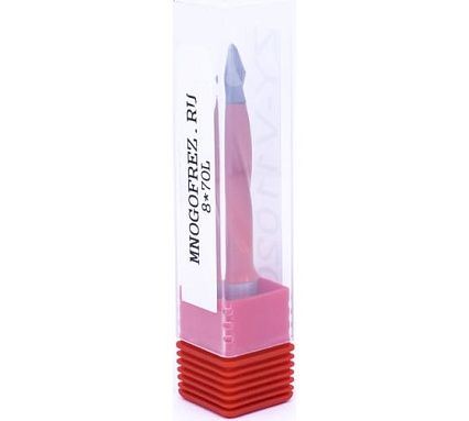 Сверло присадочное сквозное усиленное KJ2-V80204L (8х70 мм; хв-к 10 мм; левое вращение) МНОГОФРЕЗ 6629