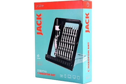Отвертка Perfeo jack с набором бит (насадок) 32 в 1. 30017977 PF_D0662