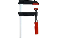 Струбцина BESSEY из ковкого чугуна 400/175, усилие 5.5 кН, с деревянной рукояткой BE-TPN40BE