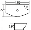 Раковина CeramaLux N 7946L 45.5 см левая