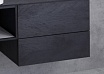 База под металлический каркас Cezares Cadro 70 см, подвесная, 2 ящика, черный