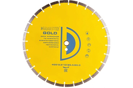 Диск сегментный GOLDEN TYPE (400х25.4/20х3х10 мм; 28Z) Diamaster 001.000.6805