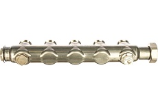 Коллекторная группа ELSEN 1&quot;, 5 контуров, размер отвода-3/4&quot;, нержавеющая сталь EMi01.05