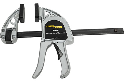 Быстрозажимная струбцина для работы одной рукой Uniq tool алюминиевая, 350 кг., 150mm UTC150A